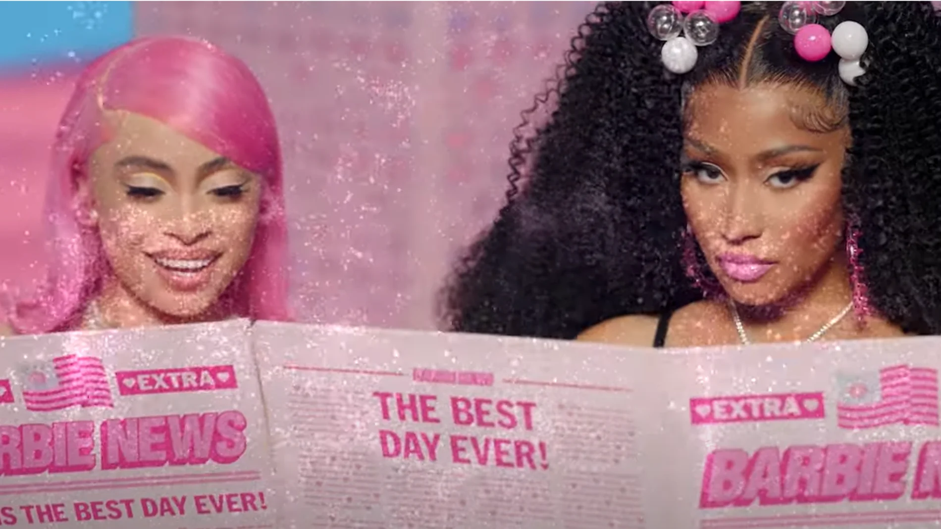 Nicki Minaj y Ice Spice lo rompen con su pinky-rap 'Barbie World', su tema con Aqua para la película 'Barbie'
