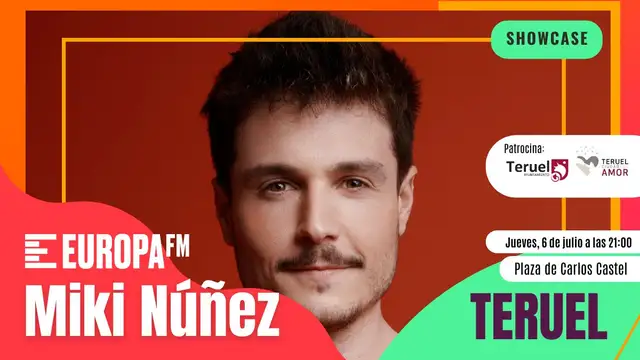 Miki Núñez te invita a un concierto único el 6 de julio en Teruel