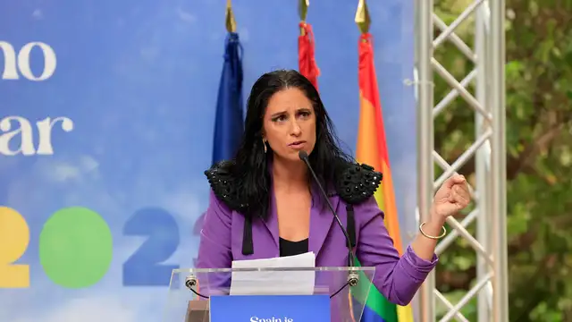 María Peláe en su discurso por su Reconocimiento Arcoíris en el Orgullo 2023
