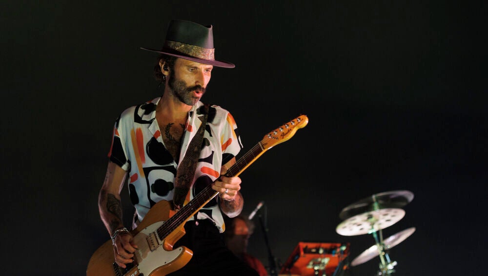 Leiva, en un concierto el 1 de junio de 2022 en Madrid