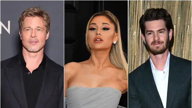 Brad Pitt, Ariana Grande y Andrew Garfield