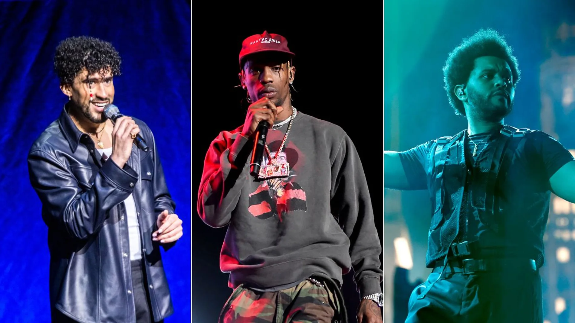 Triple colaboración: Bad Bunny, Travis Scott y The Weeknd estrenan la canción K-POP 