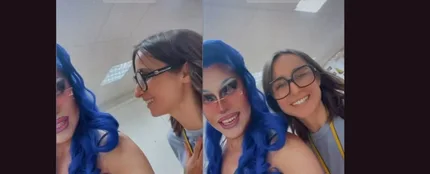 Música en las elecciones: Zahara vota en la mesa electoral de la drag queen ONYX Música en las elecciones: Zahara vota en la mesa electoral de la drag queen ONYX