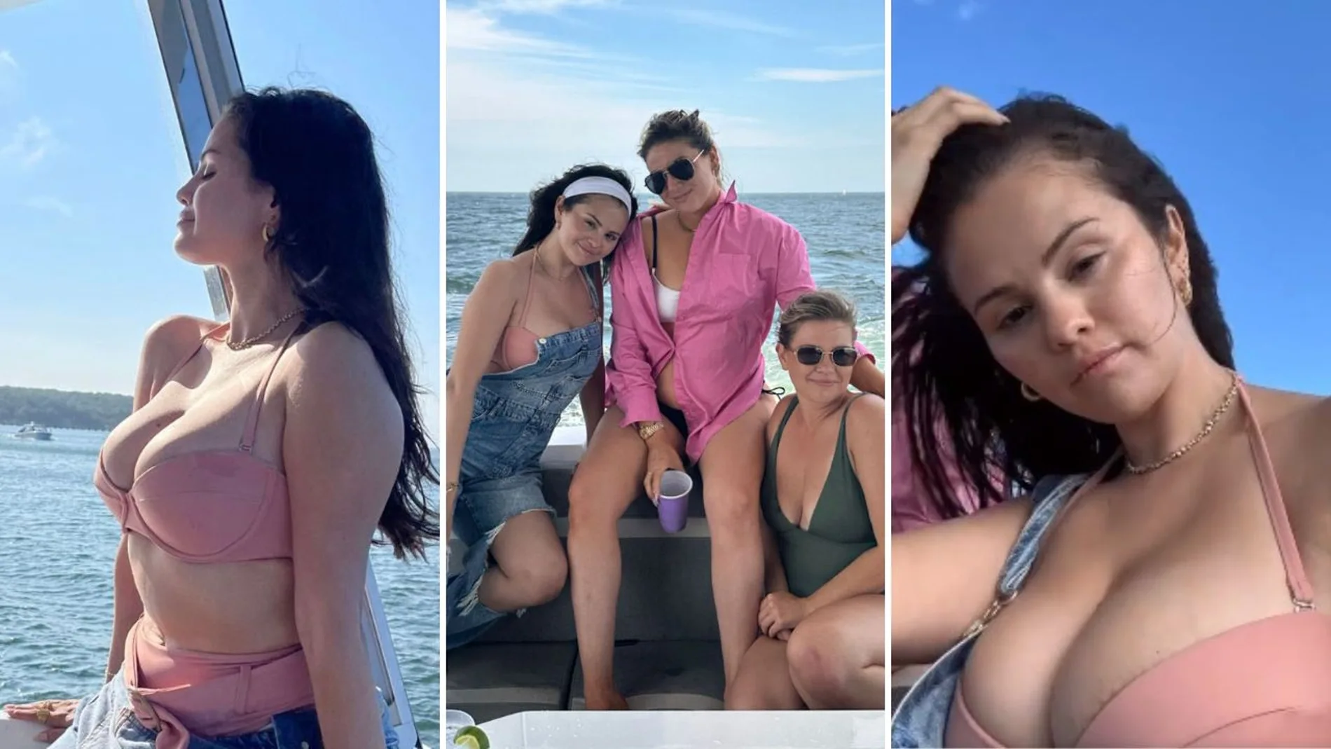 Las fotos de Selena Gomez de vacaciones: un barco, un bikini y 'Calm Down' de banda sonora 