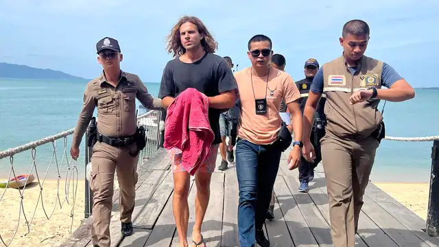 Daniel Sancho, el día que entró en prisión en Tailandia.
