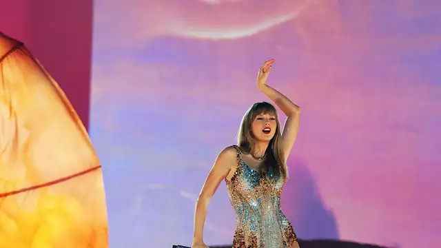Taylor Swift durante un concierto en 'The Eras Tour'
