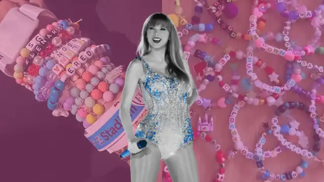 Por qué los fans de Taylor Swift hacen pulseras de la amistad para intercambiarlas en los conciertos de 'The Eras Tour'