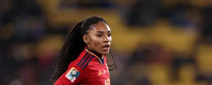 La delantera de la Selección española Salma Paralluelo. La delantera de la Selección española Salma Paralluelo.