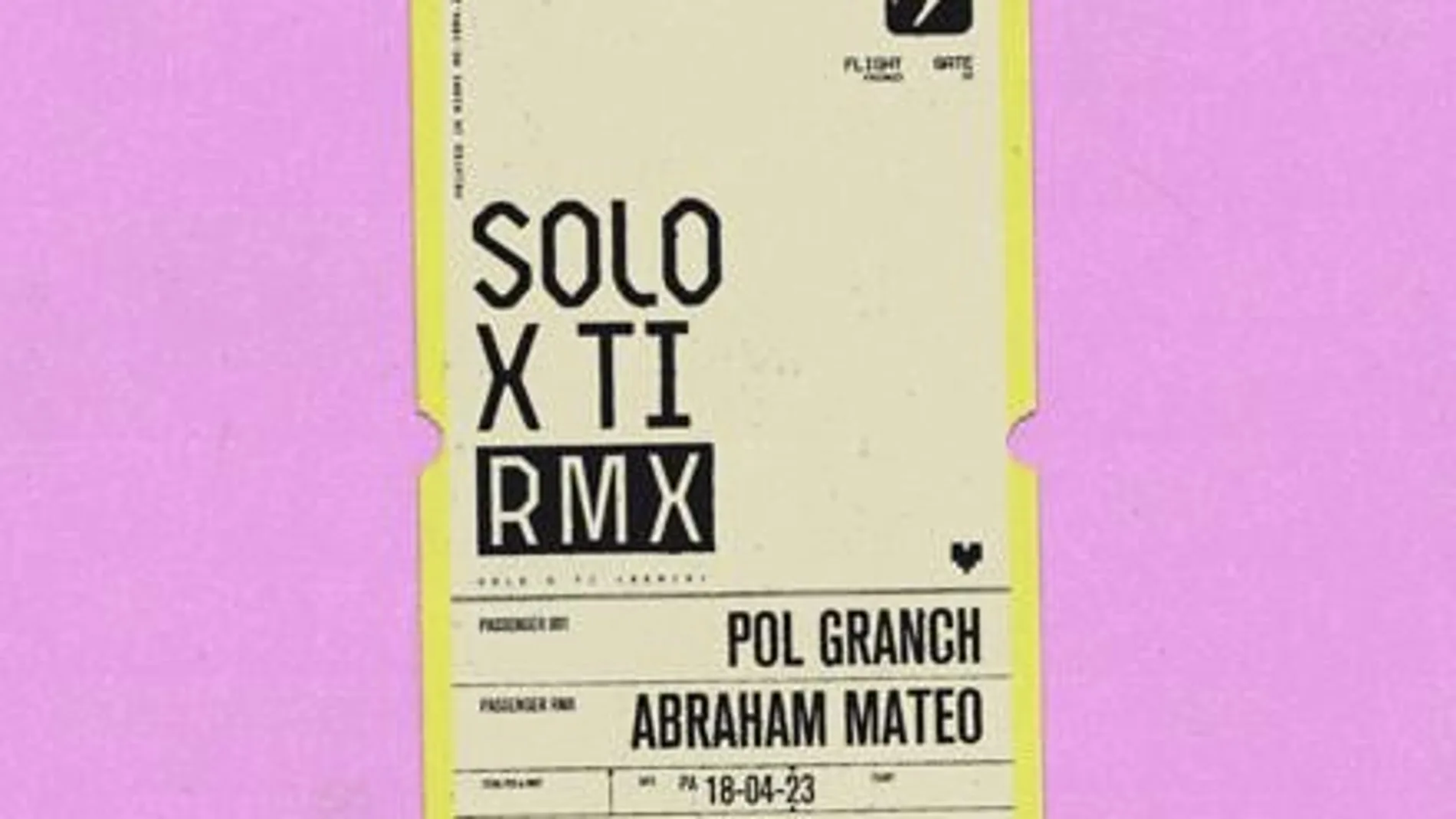 La portada de 'Solo X ti Remix' con Pol Granch y Abraham Mateo