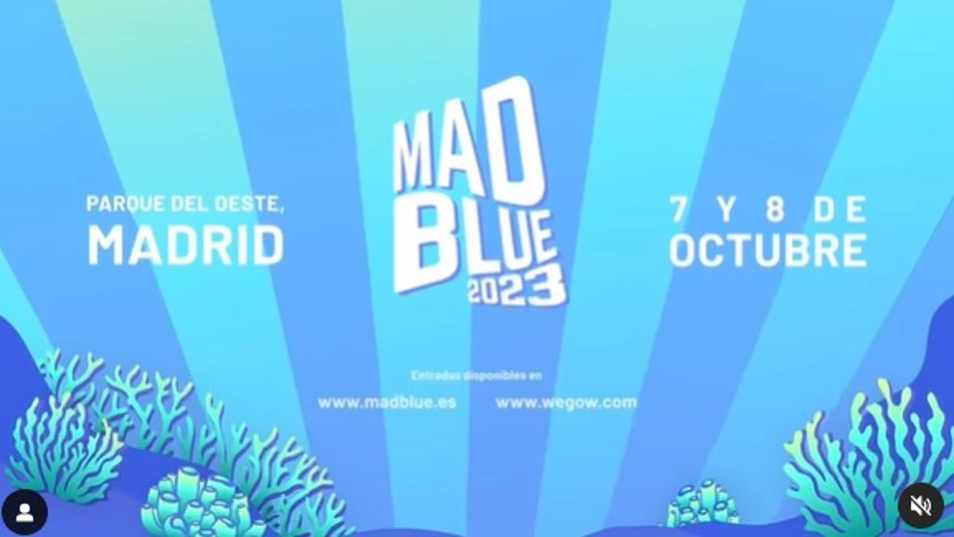 El cartel promocional de MadBlue 2023.
