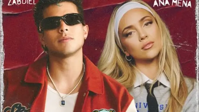 Zabdiel junto a Ana Mena en la portada de 'Aventura'.