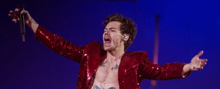 Harry Styles, durante su actuación en los Brit Awards 2023.