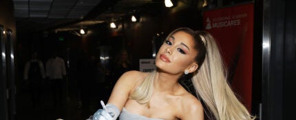 Ariana Grande, en los Premios Grammy el 26 de enero de 2020 en Los Ángeles, California.