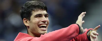 Carlos Alcaraz, en la segunda jornada del US Open 2023, el 29 de agosto. Carlos Alcaraz, en la segunda jornada del US Open 2023, el 29 de agosto.