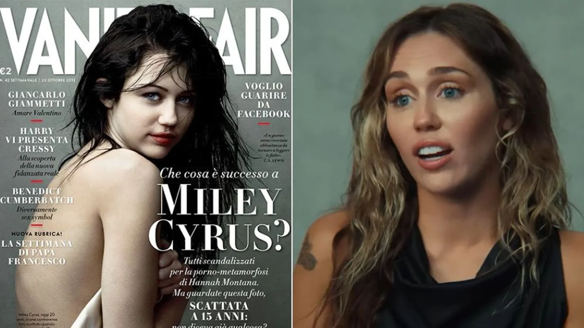 Miley Cyrus habla sobre la portada que hizo con Annie Leibovitz para 'Vanity Fair' en 2008.