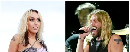 Miley Cyrus y Taylor Hawkins Miley Cyrus y Taylor Hawkins