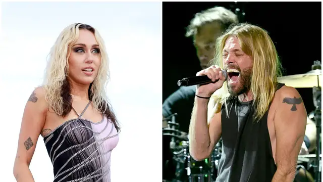 Miley Cyrus y Taylor Hawkins