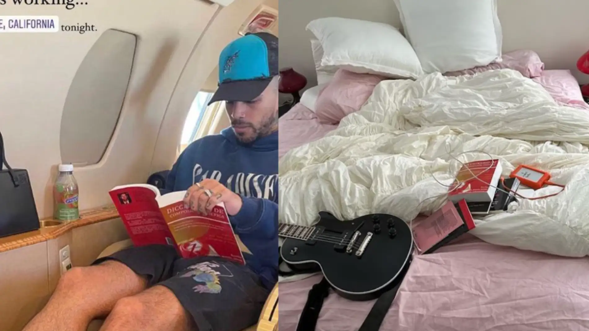 A la izquierda, story de Rauw Alejandro; a la derecha, post de Rosalía A la izquierda, story de Rauw Alejandro; a la derecha, post de Rosalía