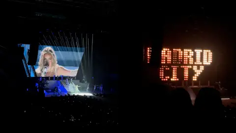 Ana Mena cantando Madrid City en el WiZink Center Ana Mena cantando Madrid City en el WiZink Center