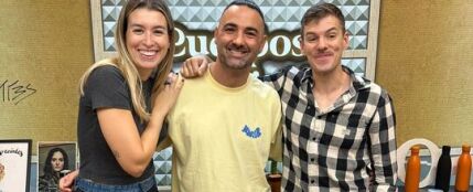 Iker Karrera con Eva Soriano e Iggy Rubín