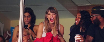 Taylor Swift, emocionada en el partido de Travis Kelce