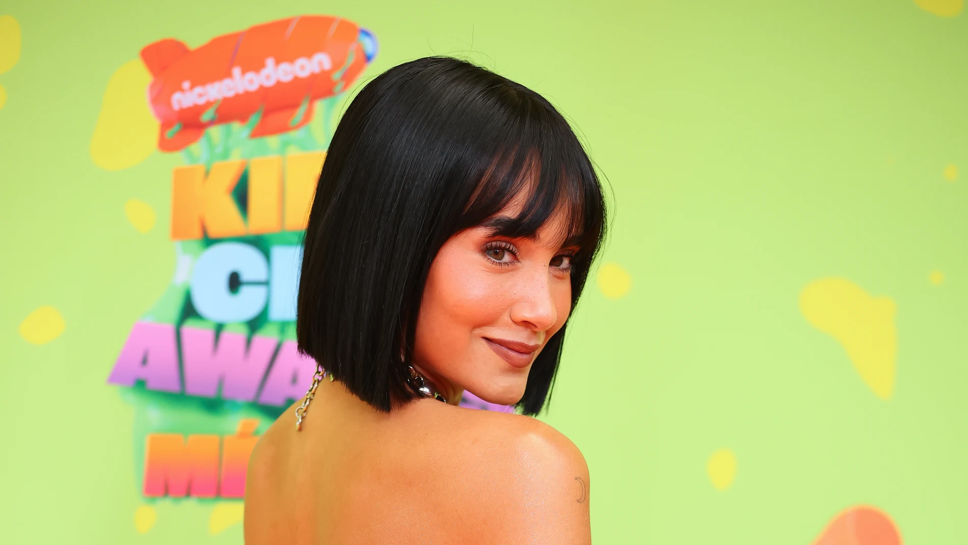 Aitana, en agosto de 2023 durante los premios Kids Choice Awards México.