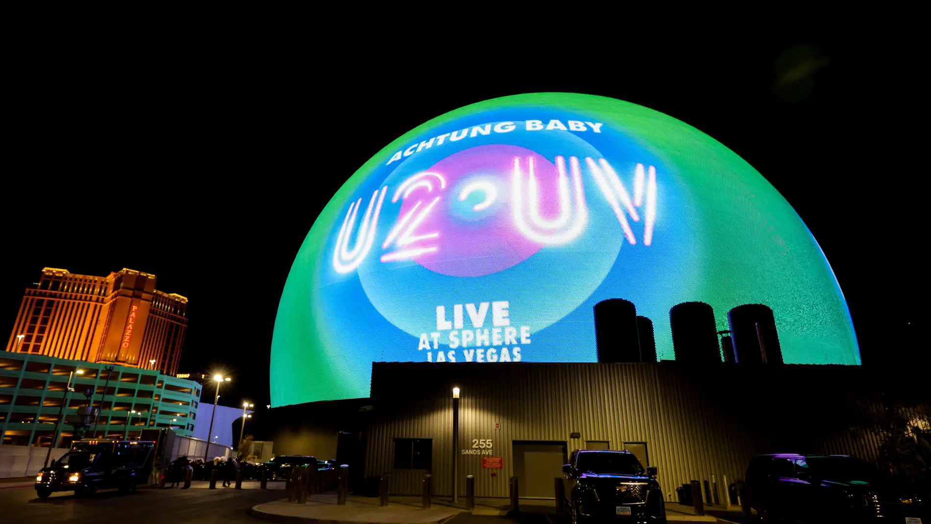 Anuncio del concierto de U2 en The Sphere, Las Vegas.