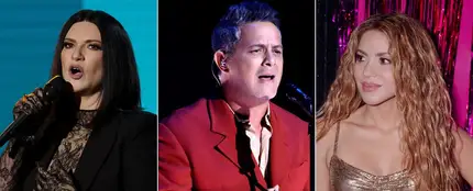 Laura Pausini, Alejandro Sanz y Shakira Laura Pausini, Alejandro Sanz y Shakira