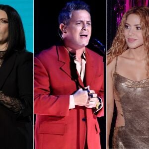 Laura Pausini, Alejandro Sanz y Shakira