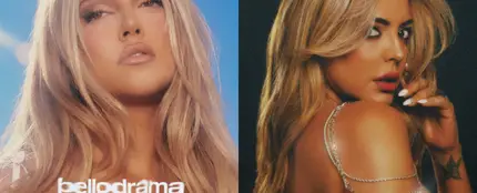 Ana Mena, en la portada de su disco 'Bellodrama', y Merche, en la de su último single 'Mi amiga María'. Ana Mena, en la portada de su disco 'Bellodrama', y Merche, en la de su último single 'Mi amiga María'.