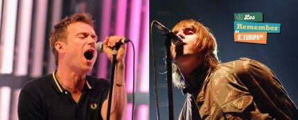Damon Albarn, de Blur, y Liam Gallagher, de Oasis.
