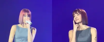 Aitana, durante su primer concierto Alpha en Madrid. Aitana, durante su primer concierto Alpha en Madrid.