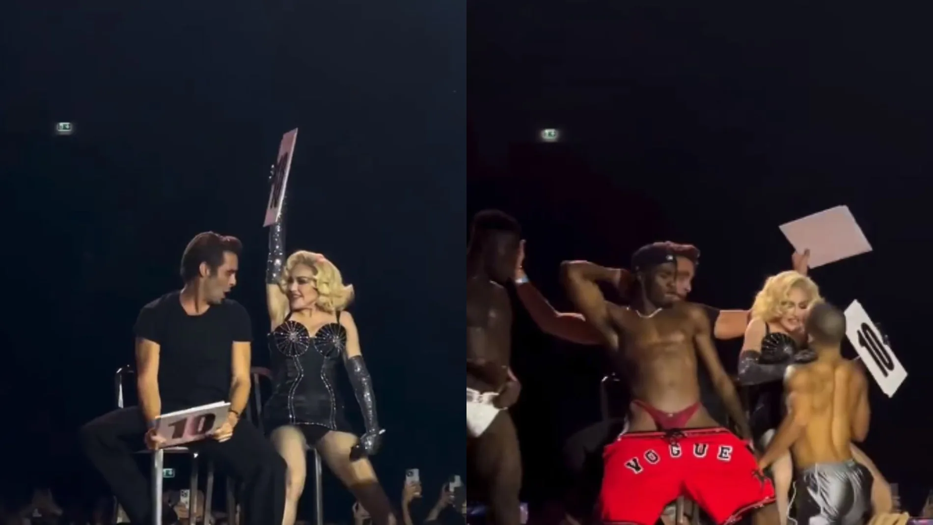 El ardiente baile entre Jon Kortajarena y Madonna durante su concierto en Lisboa