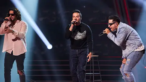 Luis Fonsi y sus asesores, Cali y el Dandee, ponen a bailar el plató de La Voz con Yo te esperaré Luis Fonsi y sus asesores, Cali y el Dandee, ponen a bailar el plató de La Voz con Yo te esperaré