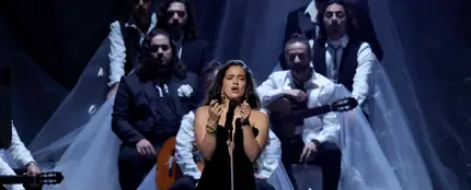 Rosalía, en su actuación de los Latin Grammy 2023. Rosalía, en su actuación de los Latin Grammy 2023.