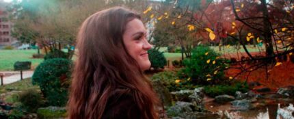 Amaia en el Parque Yamaguchi de Pamplona