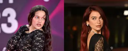 Rosalía y Dua Lipa, en los Latin Grammy y la tercera gala anual del Museo de la Academia, respectivamente, en 2023. Rosalía y Dua Lipa, en los Latin Grammy y la tercera gala anual del Museo de la Academia, respectivamente, en 2023.