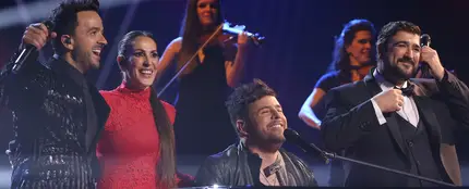 Pablo López, Malú, Luis Fonsi y Antonio Orozco festejan la Gran Final de La Voz con La mejor noche de mi vida Pablo López, Malú, Luis Fonsi y Antonio Orozco festejan la Gran Final de La Voz con La mejor noche de mi vida