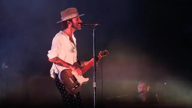 Leiva en el cierre de su gira Cuando te muerdes el labio en el Wizink Center