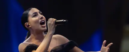 María José Llergo, durante la actuación la semana de los Latin Grammy en Sevilla, en noviembre de 2023. María José Llergo, durante la actuación la semana de los Latin Grammy en Sevilla, en noviembre de 2023.