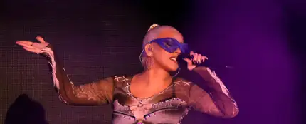 Christina Aguilera, en una actuación de 2022. Christina Aguilera, en una actuación de 2022.
