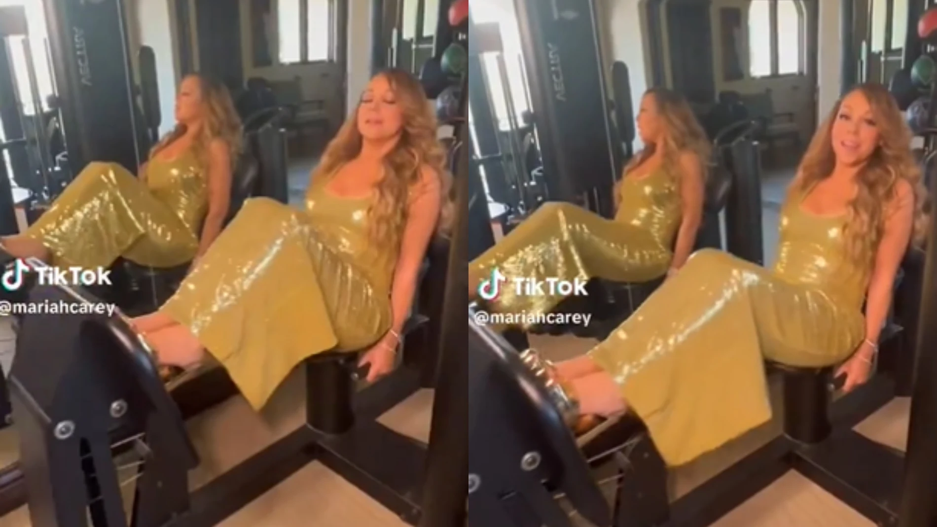 Mariah Carey se burla de las críticas por ser 'muy diva' y sube un video en el gimnasio con tacones