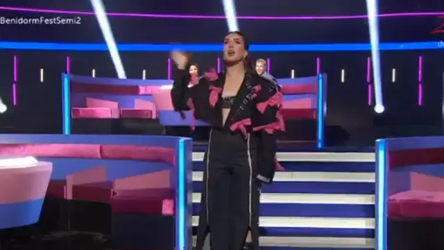 Inés Hernand recrea una escena mítica de 'La Mesías' en el Benidorm Fest: "Querido creyente, querido seguidor"