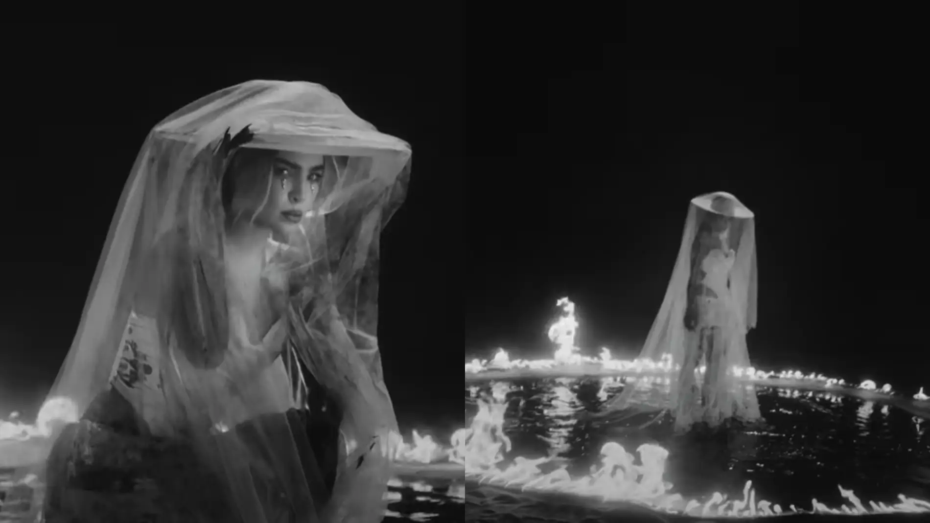 Belinda vestida de novia en el videoclip de 'Cactus'