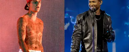 La relación de Usher y Justin Bieber La relación de Usher y Justin Bieber