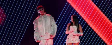 Peso Pluma, invitado del concierto de Nicki Nicole en Ciudad de México el 2 de noviembre de 2023. Peso Pluma, invitado del concierto de Nicki Nicole en Ciudad de México el 2 de noviembre de 2023.