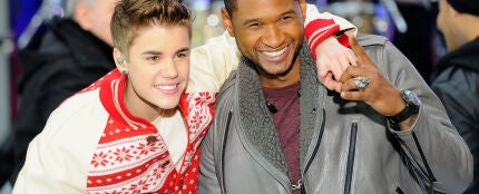 Justin Bieber y Usher 
