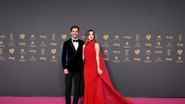 La actriz Natalia Sánchez junto a Marc Clotet.