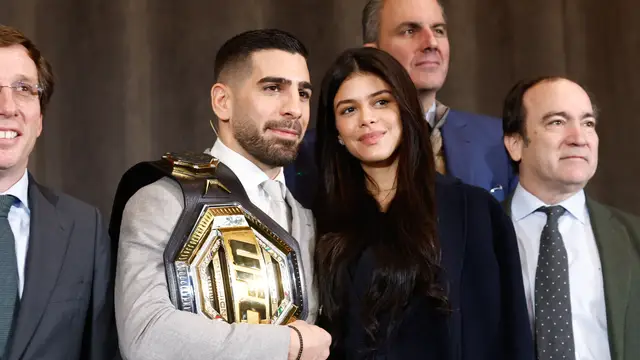 Ilia Topuria y su pareja Giorgina Uzcategui Badell.