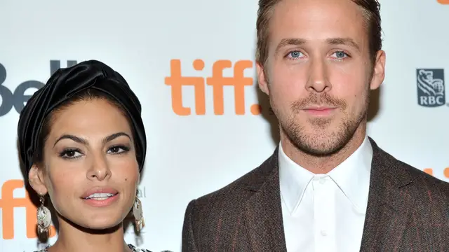 Ryan Gosling y Eva Mendes, durante la promoción de 'Cruce de caminos'.